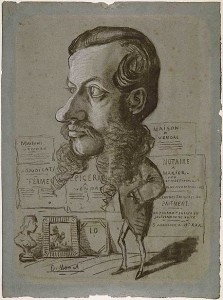 「Caricature of Leon Manchon」（1855～1856年）クロード･モネ