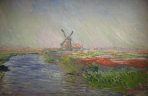 「オランダのチューリップ畑」（1886年）クロード･モネ