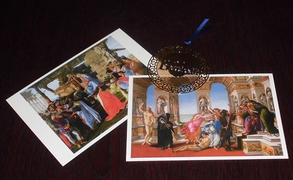 『ラーマ家東方三博士の礼拝』と『アペレスの誹謗』のポストカード ART de DATE