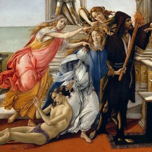 「アペレスの誹謗（detail）」（1494-96年頃）サンドロ・ボッティチェッリ