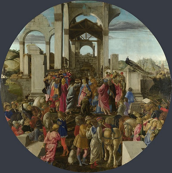「東方三博士の礼拝」（1470年～1475年）サンドロ・ボッティチェリ