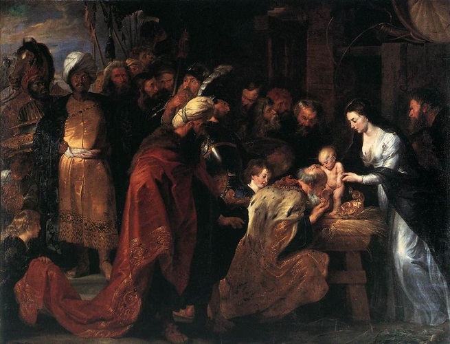 「東方三博士の礼拝」（1617-1618年）ピーテル・パウル・ルーベンス