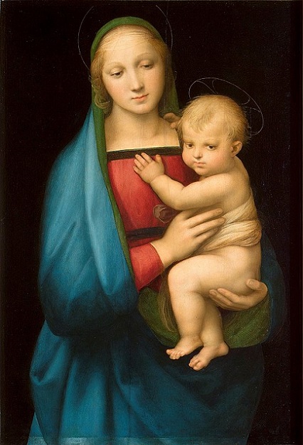 「大公の聖母」（1505‐1506年頃）ラファエロ・サンティ