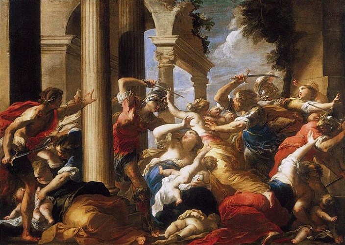 「幼児虐殺」（1653‐1655年頃）ヴァレリオ・カステッロ