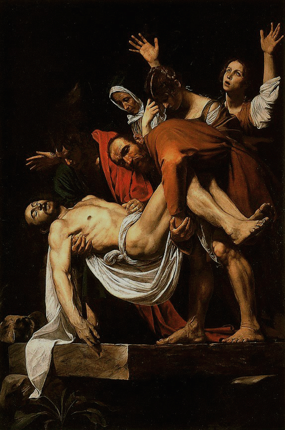 「キリストの埋葬」（1602年）カラヴァッジョ