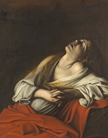「法悦のマグダラのマリア」（1606年頃）カラヴァッジョ