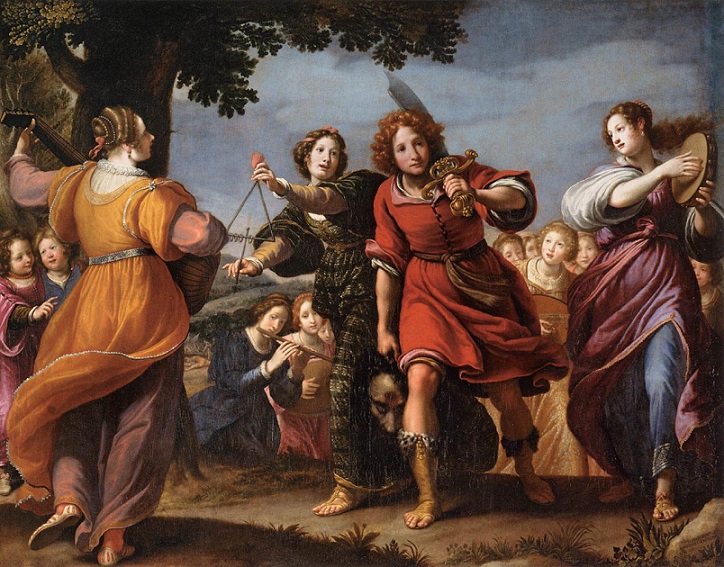 「ダビデの凱旋」（1630年）マッテオ・ロッセリ