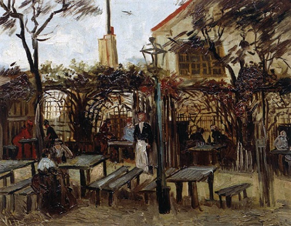 「モンマルトルの酒場」（1886年）フィンセント・ファン・ゴッホ