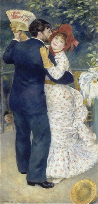 「田舎のダンス」（1883年）ピエール＝オーギュスト・ルノワール