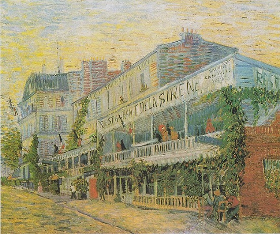 「アニエールのレストラン・ド・ラ・シレーヌ」（1887年）フィンセント・ファン・ゴッホ