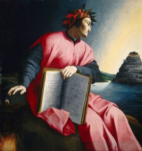 「ダンテ・アリギエーリ」（1530年代）アーニョロ・ブロンズィーノ？