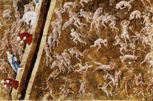 「地獄の見取り図（detail）」（1490年）サンドロ・ボッティチェッリ