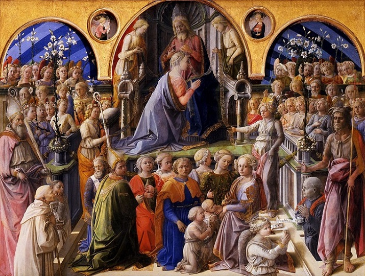 「聖母戴冠」（1441‐1447年頃）フィリッポ・リッピ