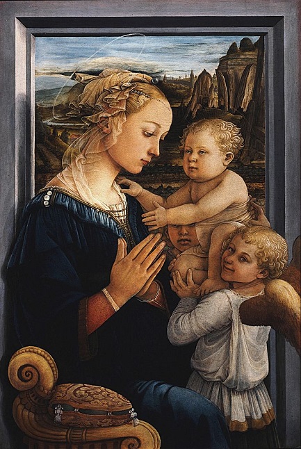 「聖母子と天使」（1465年）フィリッポ・リッピ