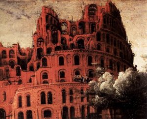 「バベルの塔（detail）」（1568年頃）ピーテル・ブリューゲル1世