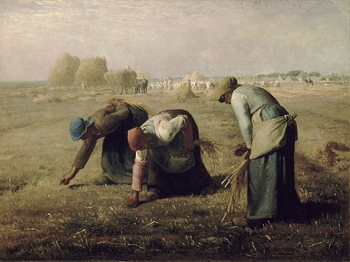 「落穂拾い」（1857年）ジャン＝フランソワ・ミレー