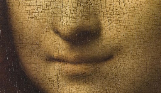 「モナ・リザ（detail）」（1503～1505年頃）レオナルド・ダ・ヴィンチ