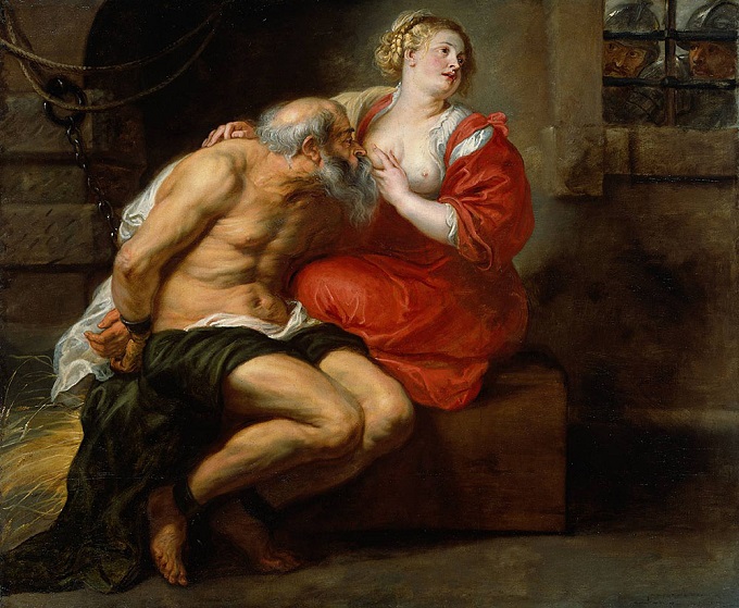 「ローマの慈愛（キモンとペロ）」（1630年）ピーテル・パウル・ルーベンス