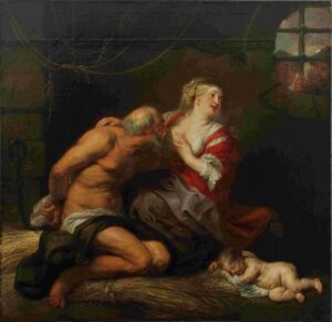 「ローマの慈愛（キモンとペロ）」（1620‐25年）ピーテル・パウル・ルーベンス
