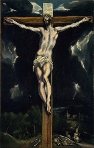 「十字架のキリスト」（1610年頃）エル・グレコ