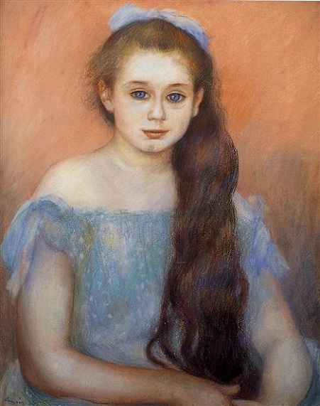 「シュザンヌ・アダン嬢の肖像」（1887年）オーギュスト・ルノワール