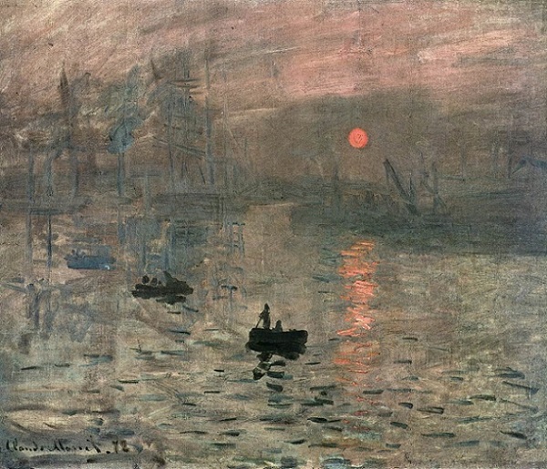 「印象、日の出」（1872年）クロード･モネ