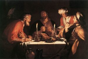 「エマオの晩餐」（1622年）アブラハム・ブルーマールト