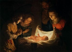 「キリストの降誕」（1620年頃）ヘリット･ファン･ホントホルスト