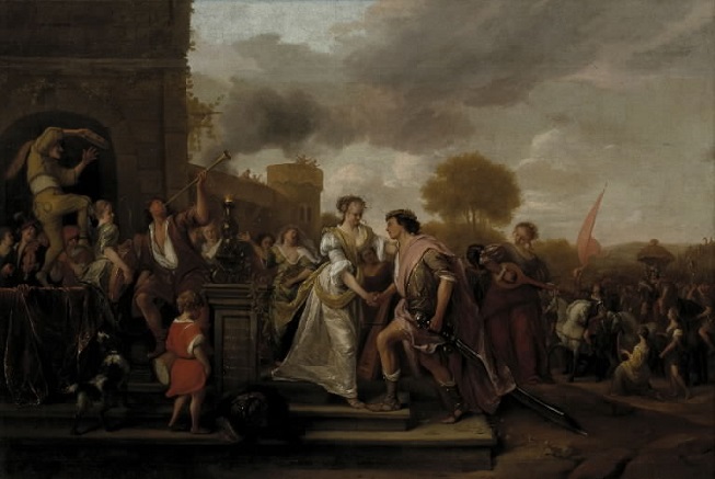 「ダビデの勝利からの帰還」（1671年）ヤン・ステーン