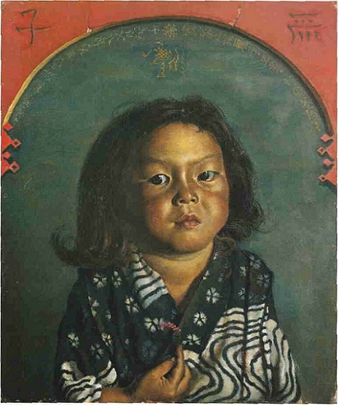 「麗子肖像（五歳之像）」（1918年10月8日）岸田劉生