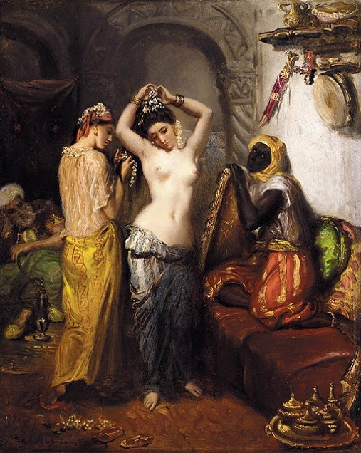 「オリエントの室内」（1850‐1852年）テオドール・シャセリオー