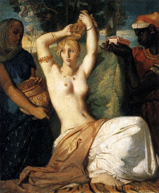 「エステルの化粧」（1841年）テオドール・シャセリオー