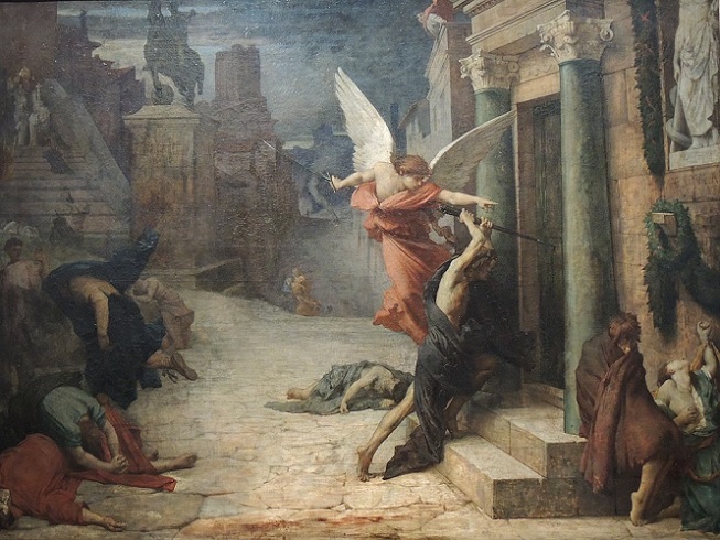 「ローマのペスト」（1869年）ジュール＝エリー・ドローネー