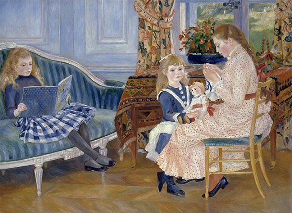 「ヴァルジュモンの午後」（1884年）ピエール＝オーギュスト・ルノワール