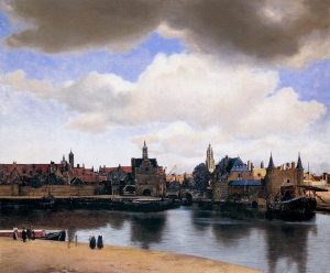 「デルフトの眺望」（1659年‐1660年）ヨハネス・フェルメール