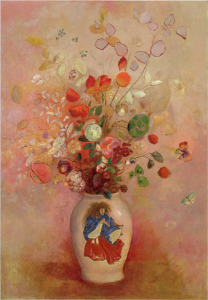 「日本風の花瓶」（1908年）オディロン・ルドン