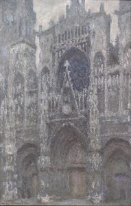 「ルーアン大聖堂：扉口、曇天」（1892年）クロード・モネ