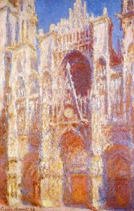 「ルーアン大聖堂：扉口、昼下り」（1893年）クロード・モネ