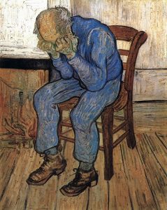 「悲しむ老人（永遠の門）」（1890年）フィンセント・ファン・ゴッホ