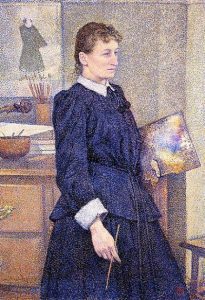 「アトリエのアンナ・ボック」（1893年）テオ・ヴァン・ライセルベルヒ