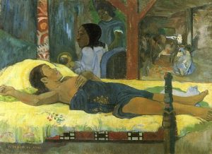 「神の子の誕生（テ・タマリ・ノ・アトゥア）」（1896年）ポール・ゴーギャン
