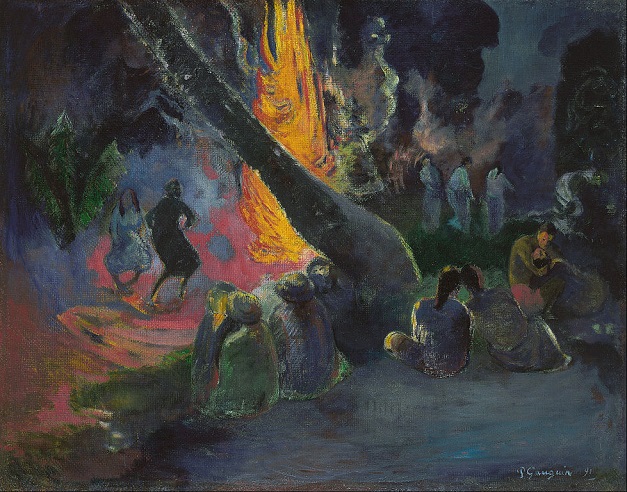 「ウパウパ（ファイアー・ダンス）」（1891年）ポール・ゴーギャン