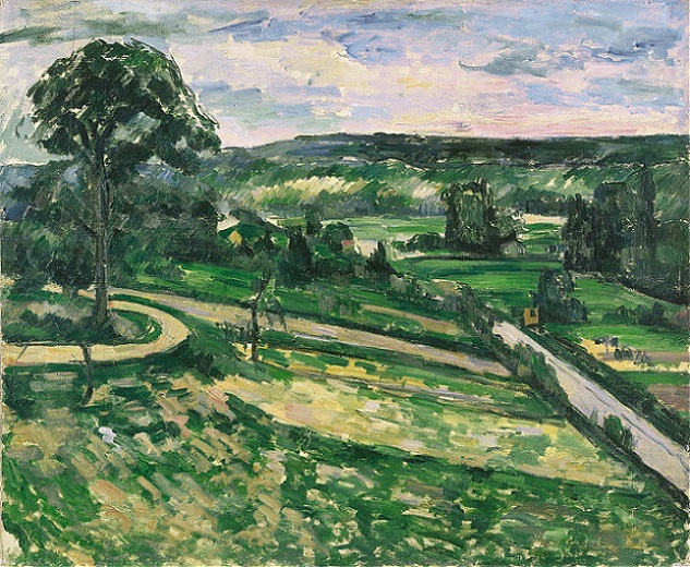 「曲がり角のそばにある木」（1881‐82年）ポール・セザンヌ