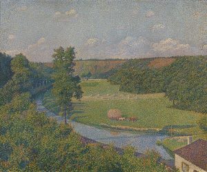 「The Sambre Valley」（1890年）テオ・ファン・レイセルベルヘ