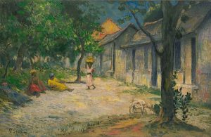 「マルティニークの村」（1887年）ポール・ゴーガン