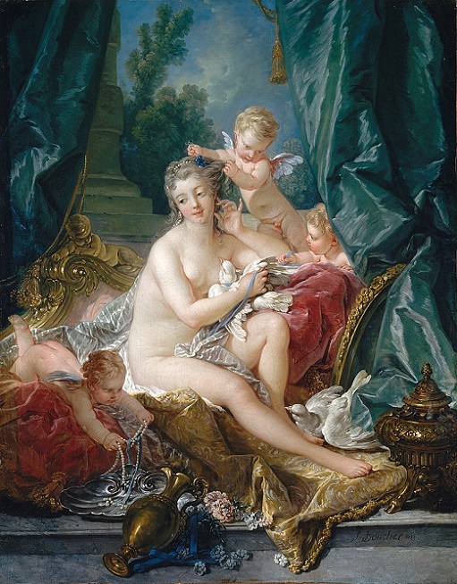 「ヴィーナスの化粧」（1751年）フランソワ・ブーシェ