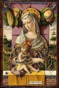 「聖母子」（1480年頃）カルロ・クリヴェッリ