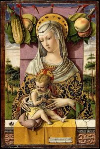 「聖母子」（1480年頃）カルロ・クリヴェッリ