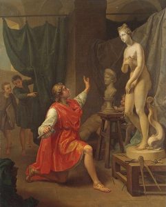 「Pygmalion and Galatea」（1784年）Laurent Pécheux
