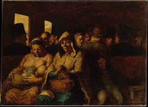 「三等客車」（1862‐1864年頃）オノレ・ドーミエ